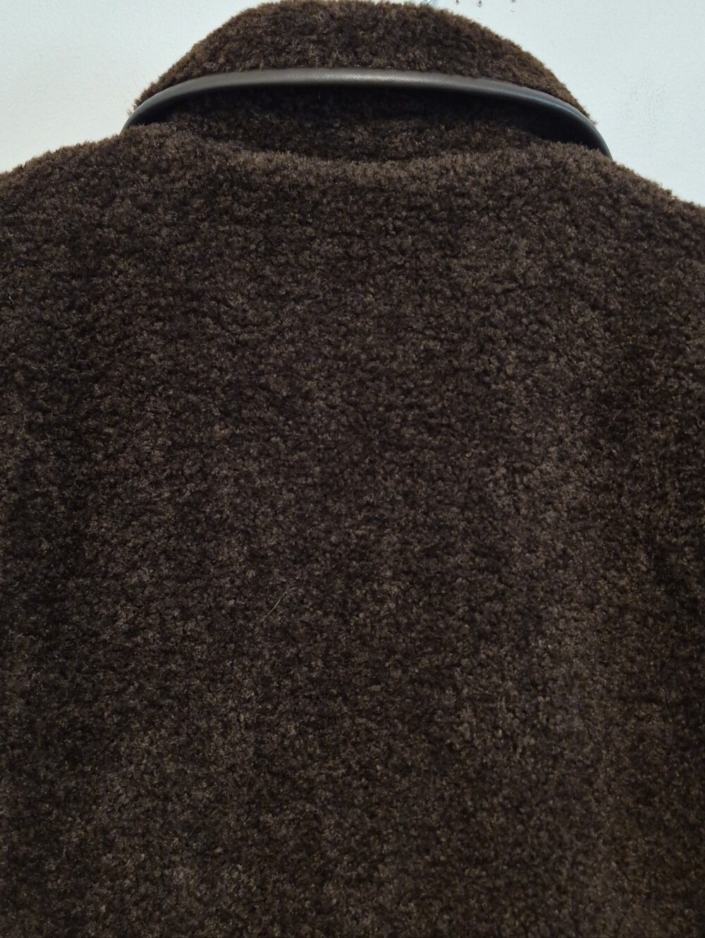 Lauren Ralph Lauren Teddy Sherpa Jacket Chocolate Brown Button Up Sz M $240 NWT - Picture 8 of 15